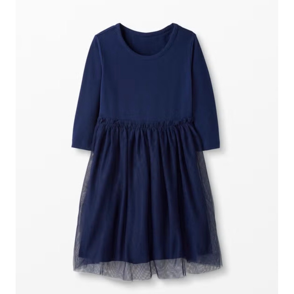 Girls Hanna Andersson Dress In‎ Soft Tulle size 130/ size 8 Navy